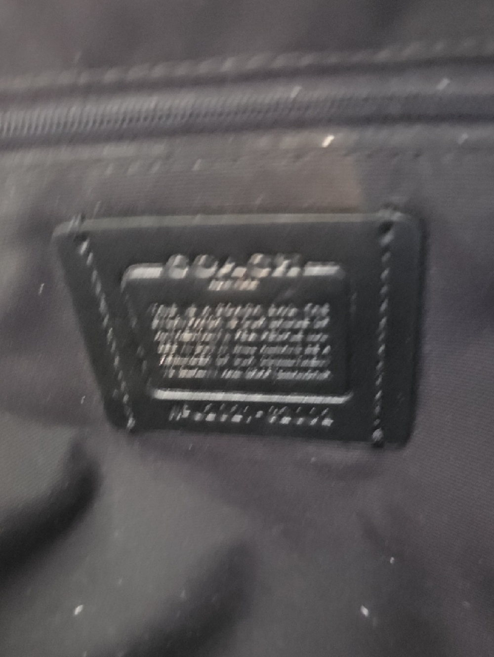 Coach Brown Signature Canvas Mini Backpack with Black Trim (P19) - Picture 8 of 8